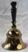 Brass Hand Bell with Black Wooden Handle