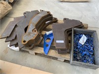 Qty Steel Brackets and Plate
