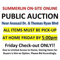 ALL ITEMS MUST BE PICKED UP BY FRIDAY BY 5PM