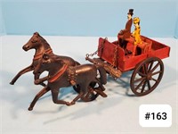 Carpenter Cast Iron Two-Horse Wagon