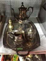 Silverplate 4 Pc. Coffee Service & Other Silverplt