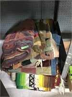 Lot w/Crazy Quilt, Other Quilts, Blankets, etc.