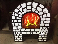 Neon Pizza Oven "A" Sign.