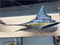Marlin Head Fish Mount Trophy, 49" Long.