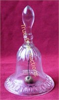 Transparent Glass Bell with Clay Ringer