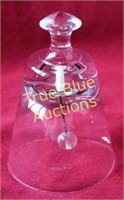 Transparent Glass Bell with Clear Bead Ringer