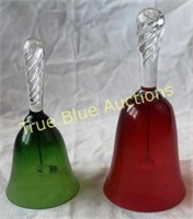 Colored Glass Bell Set Made in Portugal