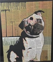 Pug Print on Frame