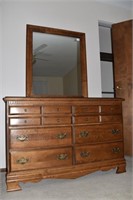 DRESSER 49" W X 18 1/4" D X 32" H W/ MIRROR AND