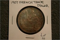 1907 French Trade Dollar