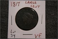 1817 Large One Cent VF