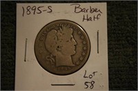 1895S Barber Half Dollar