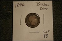 1896 Barber Dime