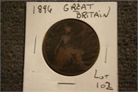 1896 Great Britian Large Penny