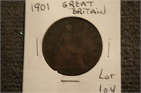 1901 Great Britian Large Penny