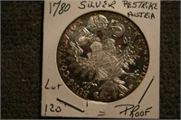 1780 Silver Restrike Austria Proof