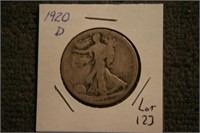 1920 D Walking Liberty Half Dollar