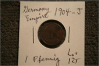 1904J Germany Empire 1 Pfenning