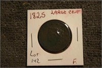 1825 Large One Cent F