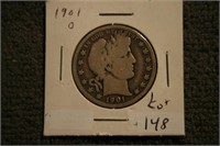 1901O Barber Half Dollar