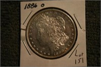 1886O MOrgan Dollar