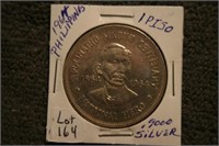 1864 Philippines 1 Peso .9000 Silver