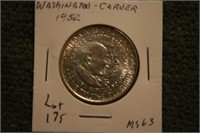 1952 washington Carver Commerative Half DollarMS63