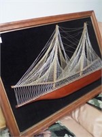 String art sailboat