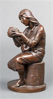 Bruno Lucchesi "Mother & Child" Modern Bronze