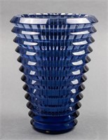 Baccarat Cut Crystal "Eye Pattern" Modern Vase