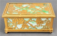 Tiffany Studios Attr. Grapevine Dore Bronze Box