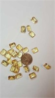 25 emerald cut citrine