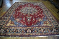 Persian Mashad Hand Knotted Rug 9.8 x 12.8