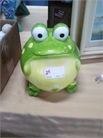 Frog cookie jar