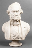 E.W. Wyon Parian Portrait Bust of Richard Cobden