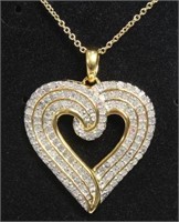2ct. Diamond Heart Necklace