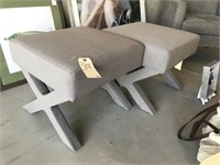 GREY OTTOMAN