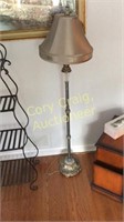 Metal Glass Floor Lamp 58 1/2" T