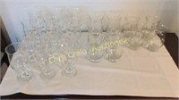 (12) Wine Champagne Glasses (10) Juice Water
