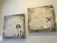 2PC DOG CANVAS