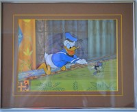 Disney Donald Duck Jiminy  Cricket Cel