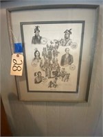 "Trail of Tears" framed, signed by Lon Larson #112