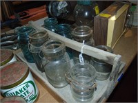 Berry Crate Full of Canning Jars