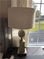 LIGHT GREY TABLE LAMP