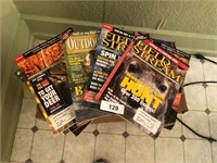 Box of Field & Stream Magazines