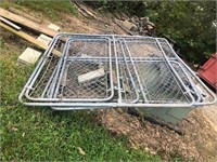 (3) Sections of Chain Link Dog Kennel Panels