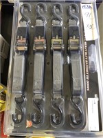 1" x 15' Ratchet straps 4 pack