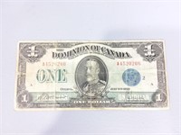 1923 Dominion Of Canada Dollar Bill