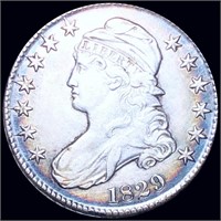 1829 Capped Bust Half Dollar AU+