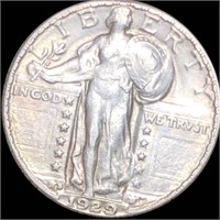 1929-S Standing Liberty Quarter NEARLY UNC